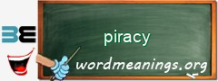 WordMeaning blackboard for piracy